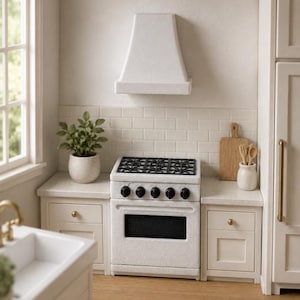 Cappa da cucina in miniatura per casa delle bambole in scala 1:24