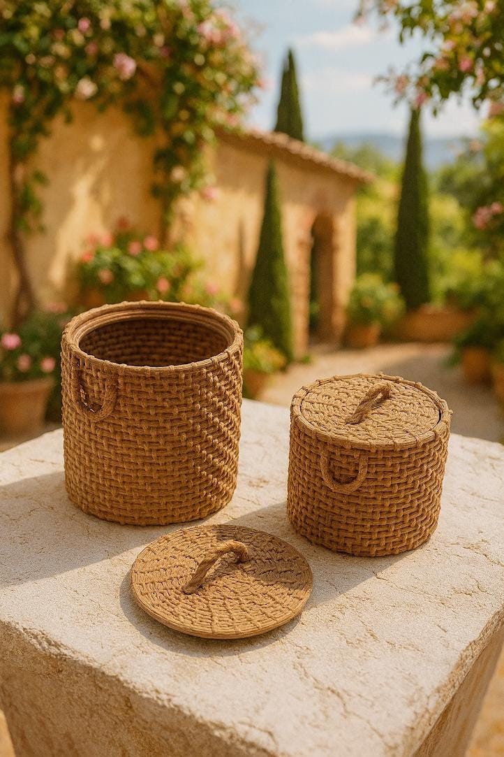 Rattan basket - Etsy 日本