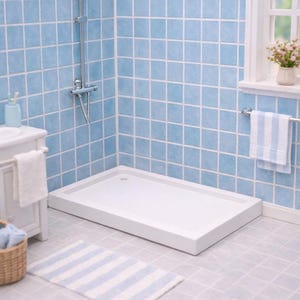 1.12スケール ドールハウス用フロアシャワートレイ