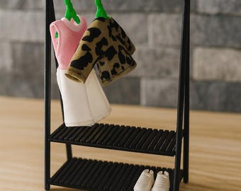 1.12 Scale Dollhouse Clothing Rack