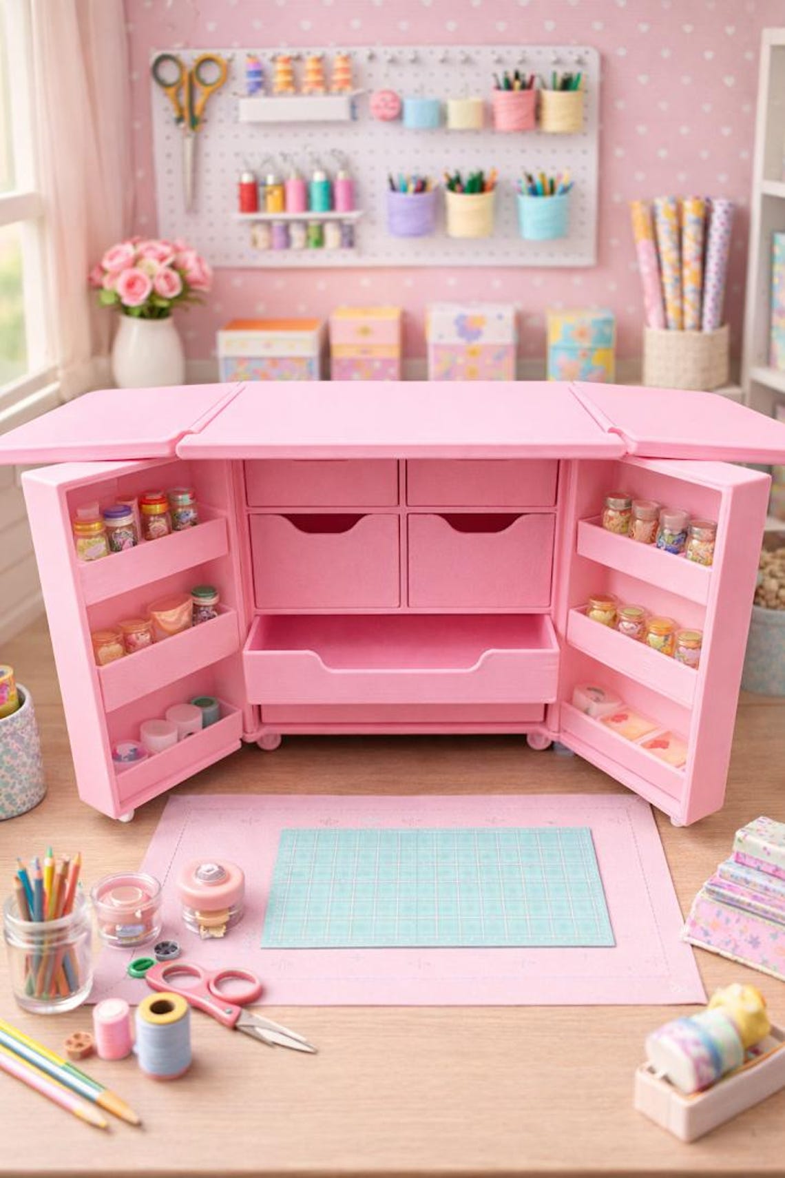 Model Craft Table 1.12 Scale Dollhouse Craft Table/sewing Table Limited Edition - Etsy