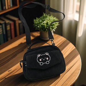 GlowLoom Mini Canvas Crossbody – Solid Color Shoulder Bag for Girls & Women