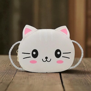 Playful Cat Mini Shoulder Bag – Cute Crossbody Coin Purse for Kids & Toddlers