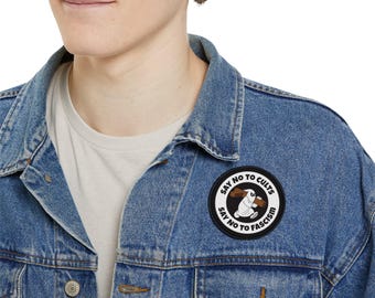 Anti-Cults, Anti-Fascism Iron-On Patch - Embroidered Activist Design