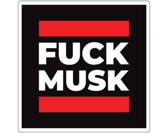 Fuck Musk - Square Stickers