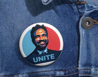 Zohran Mamdani UNITE Anstecknadel | Progressives politisches Abzeichen | Aktivistenkleidung