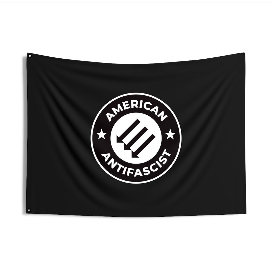 American Antifascist Three Arrows Iron Front Flag - Double-sided ...