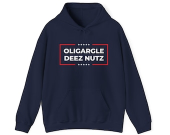 Oligargle Deez Nutz Hoodie - Anti-Trumpf Politischer Satire Pullover