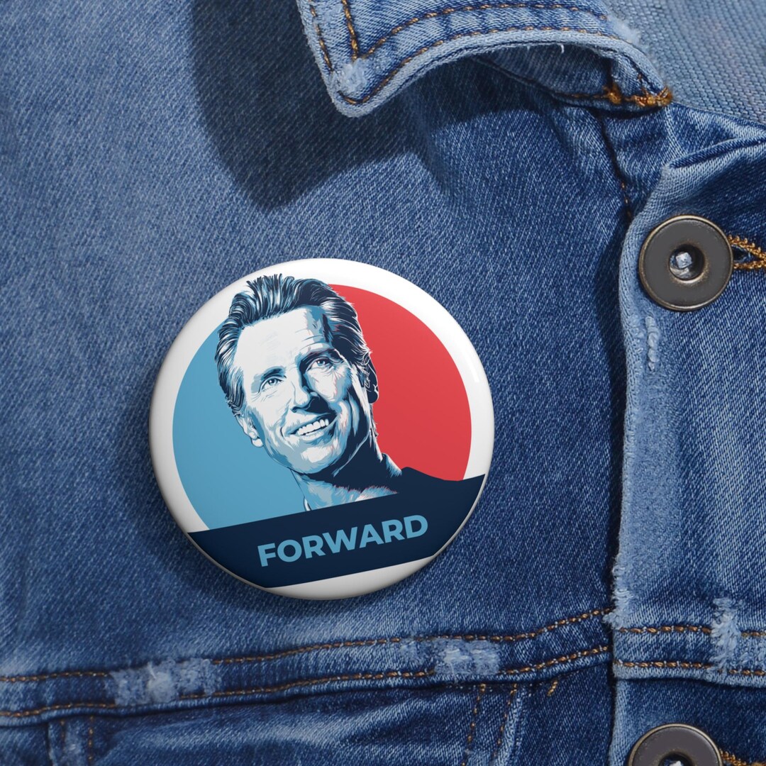 Wisconsin Forward Pin Gavin Newsom 'forward' Pin - Progressive Political Badge - Etsy