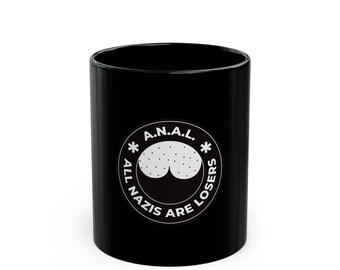Alle Nazis sind Verlierer Becher - Antifaschistische Keramikkaffeetasse