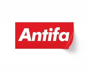 Antifa Aufkleber - Anti Faschist Kiss Cut Vinyl Aufkleber, Streetwear Aufkleber