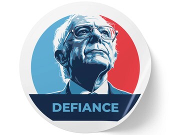 Bernie Sanders DEFIANCE Aufkleber | Anti-Trumpf-Protest-Vinyl-Aufkleber | Aktivismus & Widerstand Sticker
