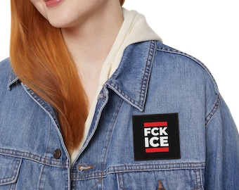 FCK ICE Iron-On Patch - Anti-ICE Protest Patch | Immigrant Rights Activist Patch