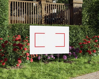 "Anti Trump Rasenschild ""Keine Könige dagegen"" (51 x 38 cm)"