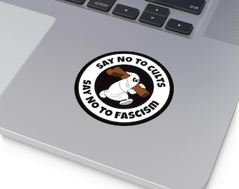Say No to Cults - Anti-Fascism Protest Sticker | Political Vinyl Decal for Activists