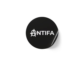 Antifa Round Sticker Label Rolls