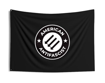 Amerikanische antifaschistische drei Pfeile Eisenfrontfahne - doppelseitige Demonstrationsfahne