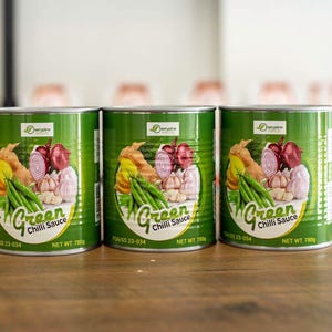 Ghanaian Green Chili Sauce  780g Canned Authentic West African Heat Spicy Tangy and Handmade Add to Banku Kenkey Rice