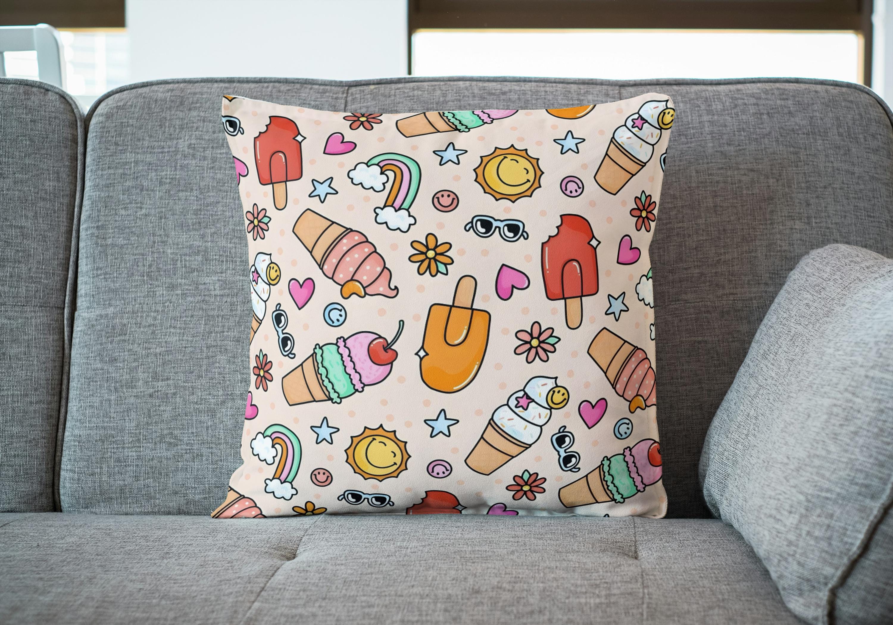Summerween Seamless Pattern PNG: Summer Halloween Digital Download - Etsy