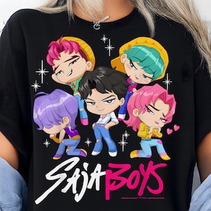 Saja Boys Boy Band Digital Download, Kpop Demon Inspired Movie PNG FIle, Bootleg Retro Movie Clipart, Demon Hunters Merch