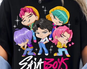 Saja Boys Boy Band Digital Download, Kpop Demon Inspired Movie PNG FIle, Bootleg Retro Movie Clipart, Demon Hunters Merch