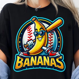 Bananas PNG - Funny Fruit Clipart for Sublimation & Crafts – Cute Cartoon Banana Emotes Sports Banana Graphics