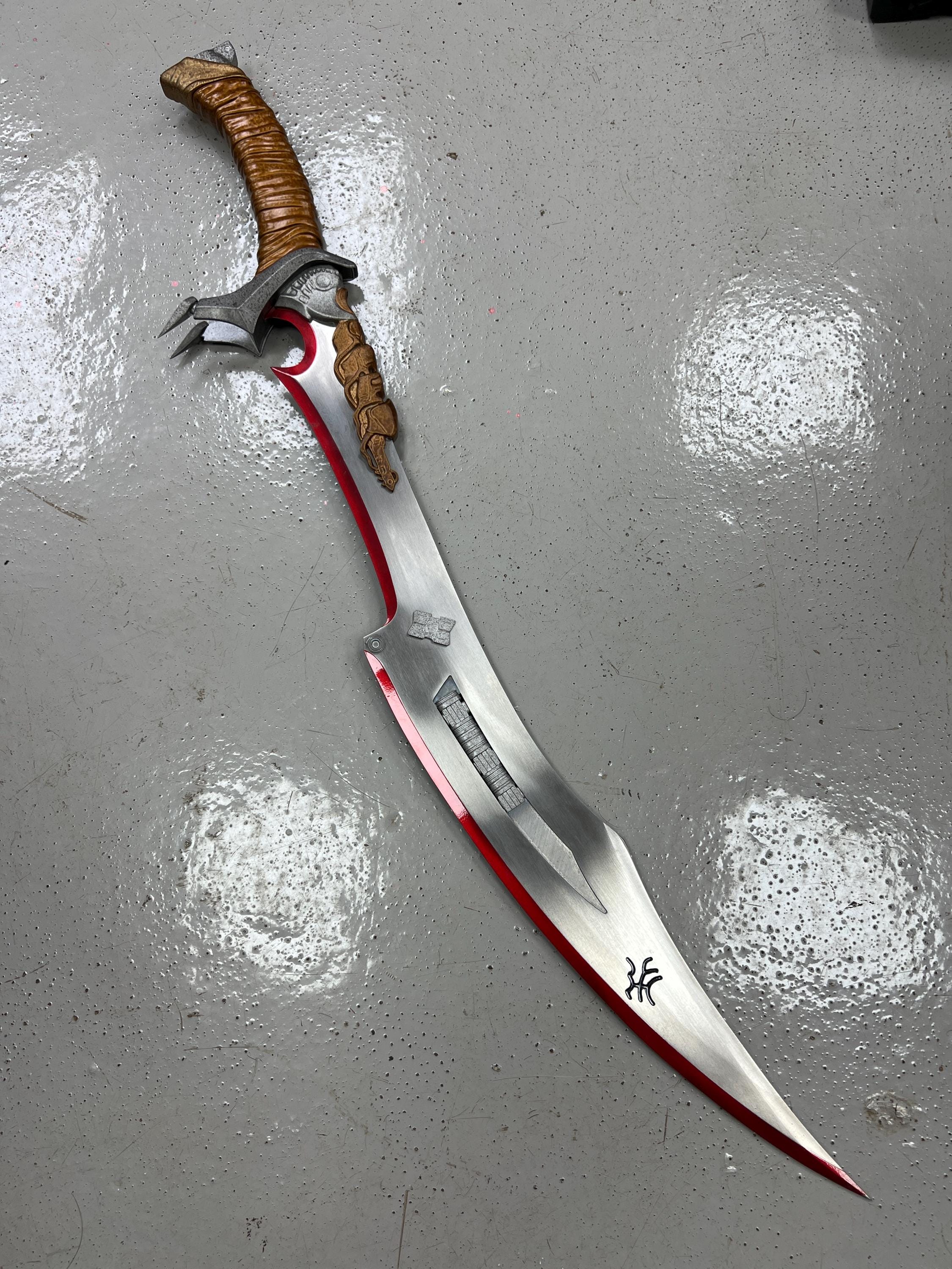 Predator Yautja Badlands Blade Metal Life Size Sword Alien Cosplay ...