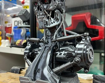 3d print T2 T800 terminator robot bust 1/2 sclae not for cosplay