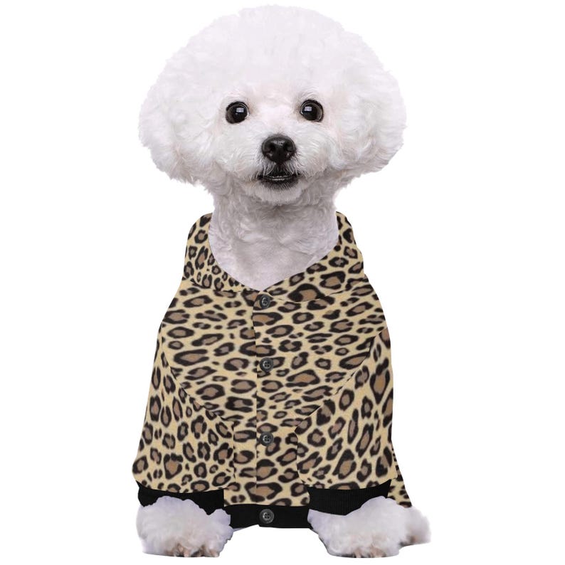 Cheetah Jaguar print hello kitty pet dog hoodie immagine 6