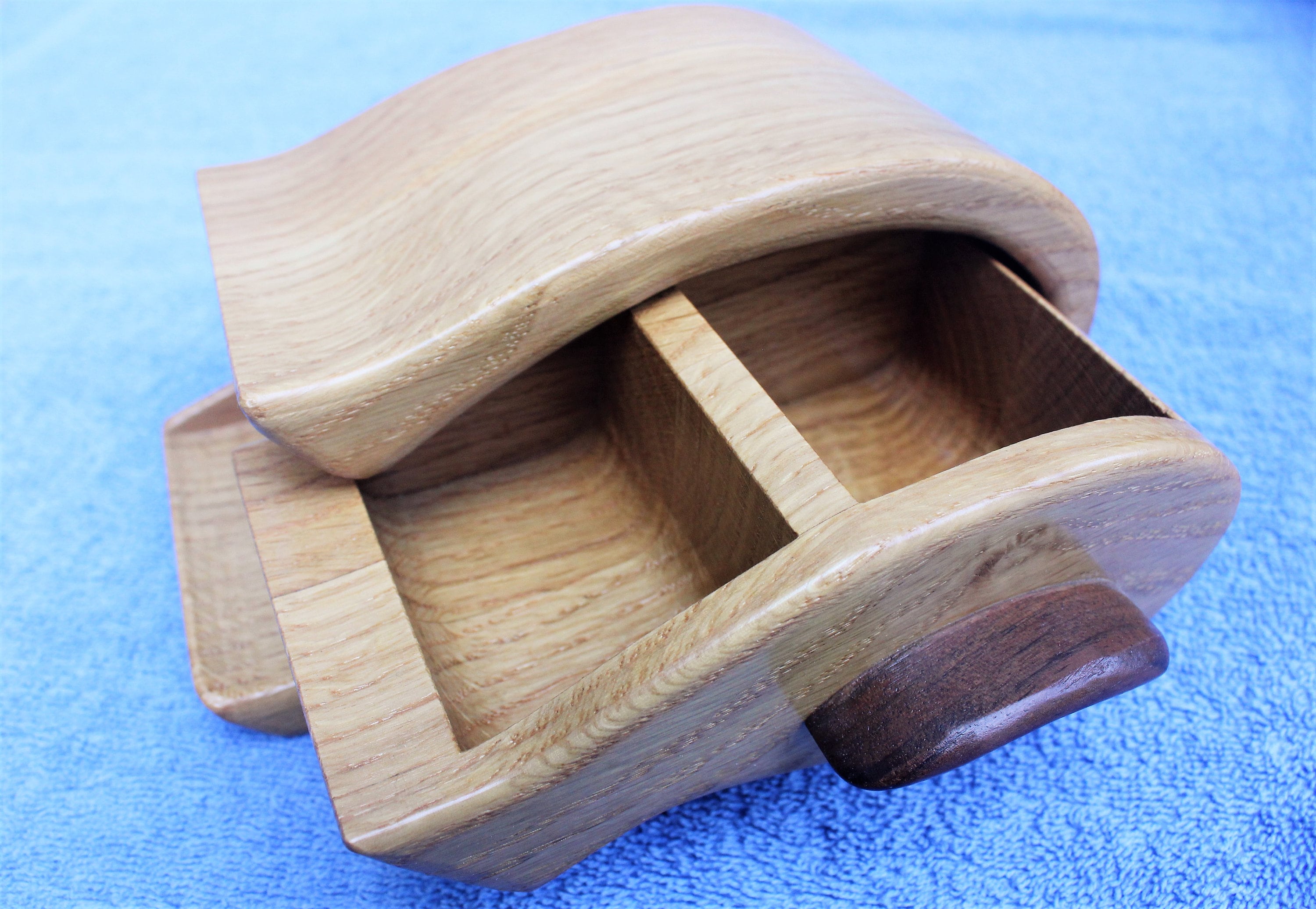 02C Oak and Walnut Curvy Boxes - Etsy