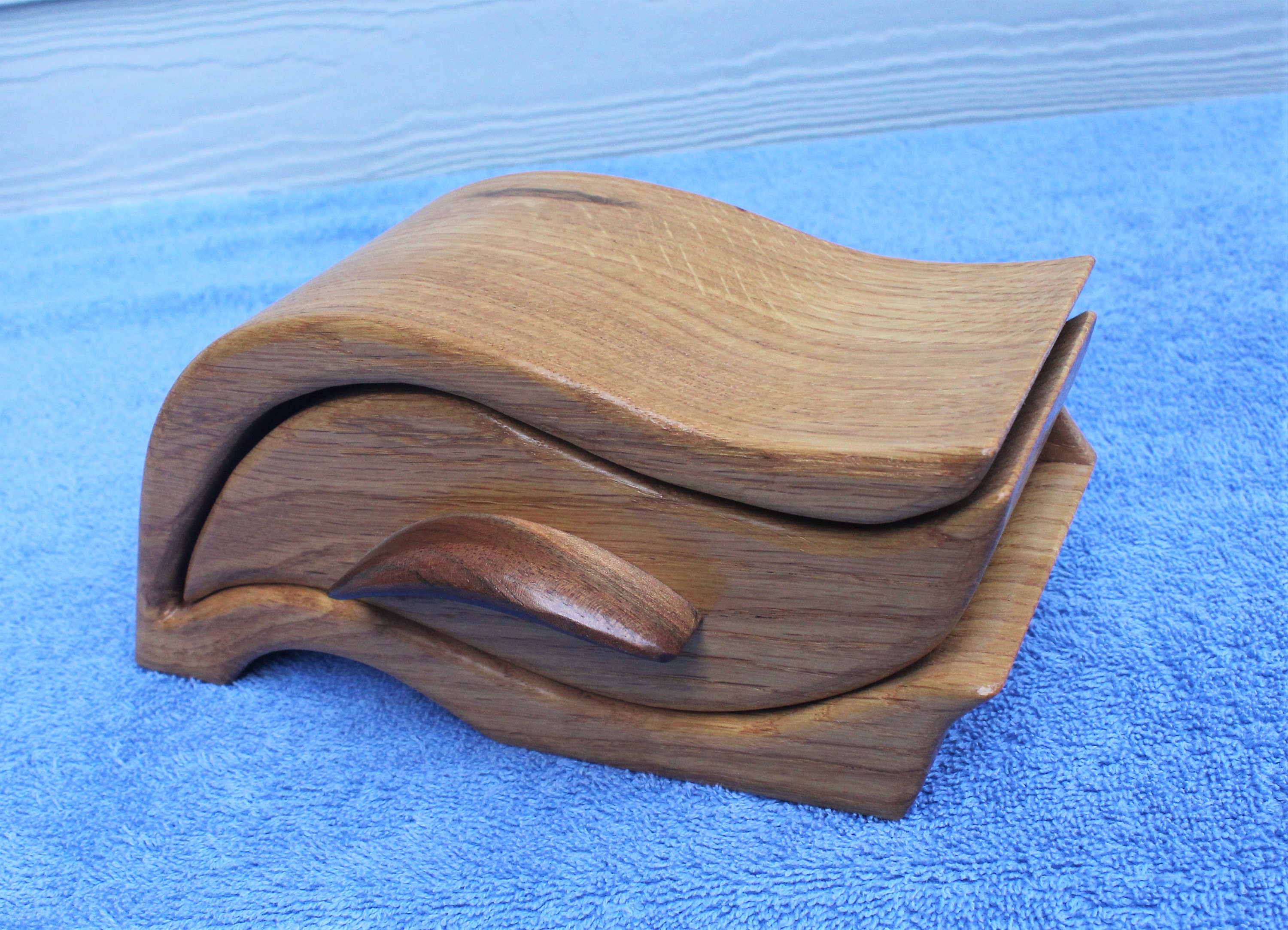 02C Oak and Walnut Curvy Boxes - Etsy