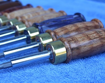 12S4 4-in-1 schroevendraaier met houten handvat op maat