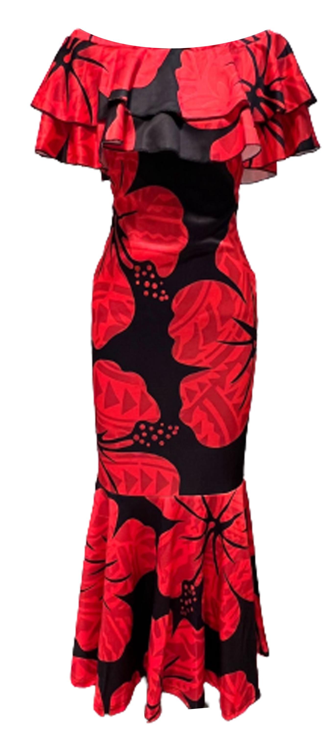 green emerald velvet dress Suger Island Flowy Midi Sundress One Size Fits Most / Tissue Dusk main image 0