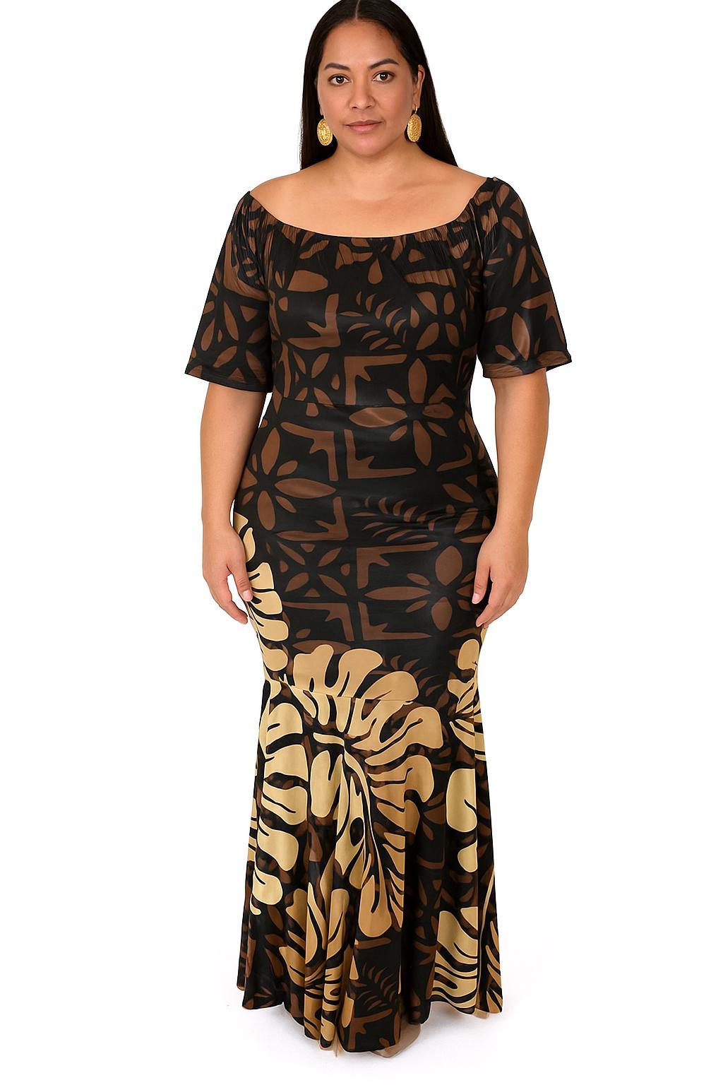 fitted slip dress maxi slip long sleeves LIGHT NATURAL MEDIUM/LARGE / NUDE