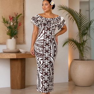 pacific dress designs Mahana I Spandex Dress Pacific Islands Art