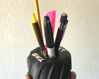Monster truck tire pencil holder