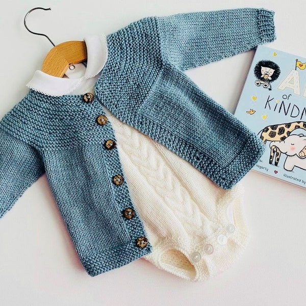 Emma Cardigan Knitting Pattern, English