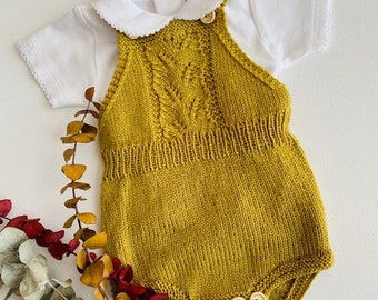 Leaves Romper KNITTING PATTERN