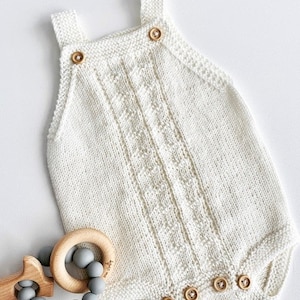 Mads Romper Knitting Pattern, English