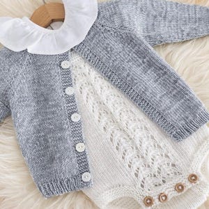 Beginning Cardigan English pattern