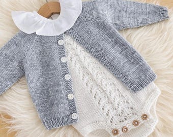 Beginnend Strickjacke englisches Muster