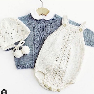 Hygge Romper English Knitting Pattern image 1