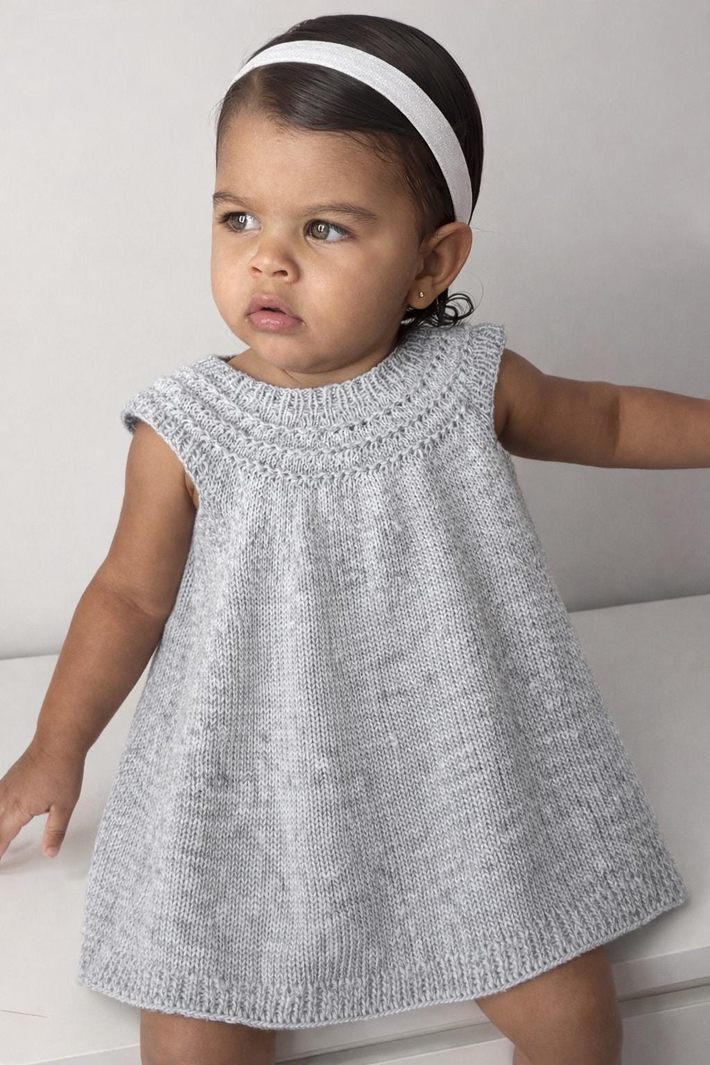 kids knit dress ootd IBTOM CASTLE Baby Girls Ribbed Knit Sweater Dress Kids Ruffle Long Sleeve  Casual Christmas Playwear 5-6 Years Wine Red & Turtleneck