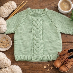 Hunter Sweater Knitting Pattern, English