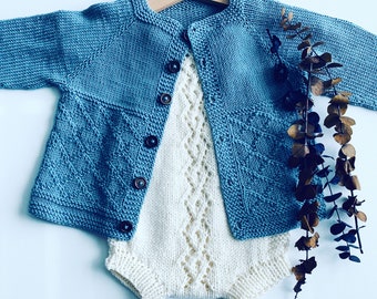 Patrón de tejido de suéter de primavera