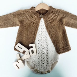 Nora Cardigan Knitting Pattern, English