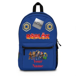 Personalized Roblox Backpack: Classic Gaming Bag With Side pocket