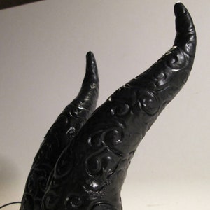 made to order, Cosplay custom made horns, Costume swirls horns, made to order, satyr horns, faerie, fairy, fantasy horns
