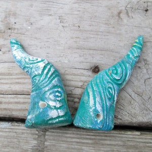 Ręcznie robione rogi z żywicy do kostiumów, dodatek do cosplayu wróżki