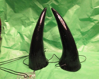 cosplay horns, costume horns, Handmade horns, hand sculpted, 5 inches tall, lightweight resin, wild thing, color choices